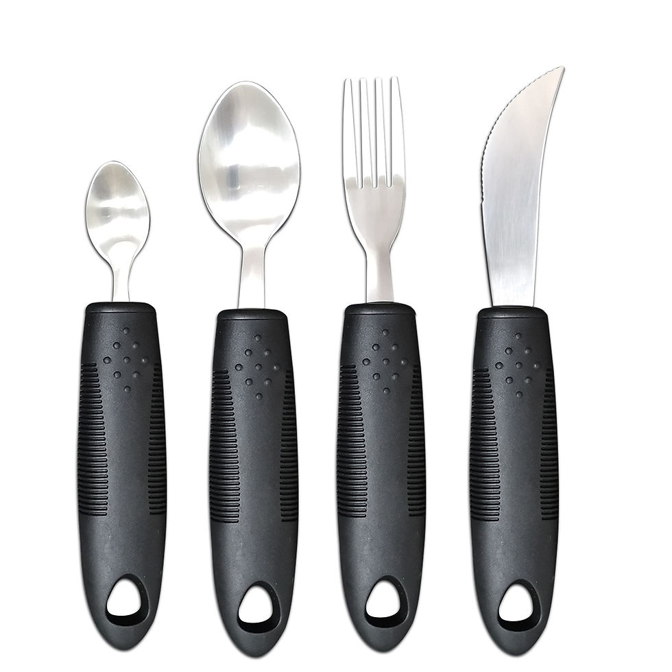 Thumbnail: fork and spoon rehabilitation food aid tool suit for the elderly