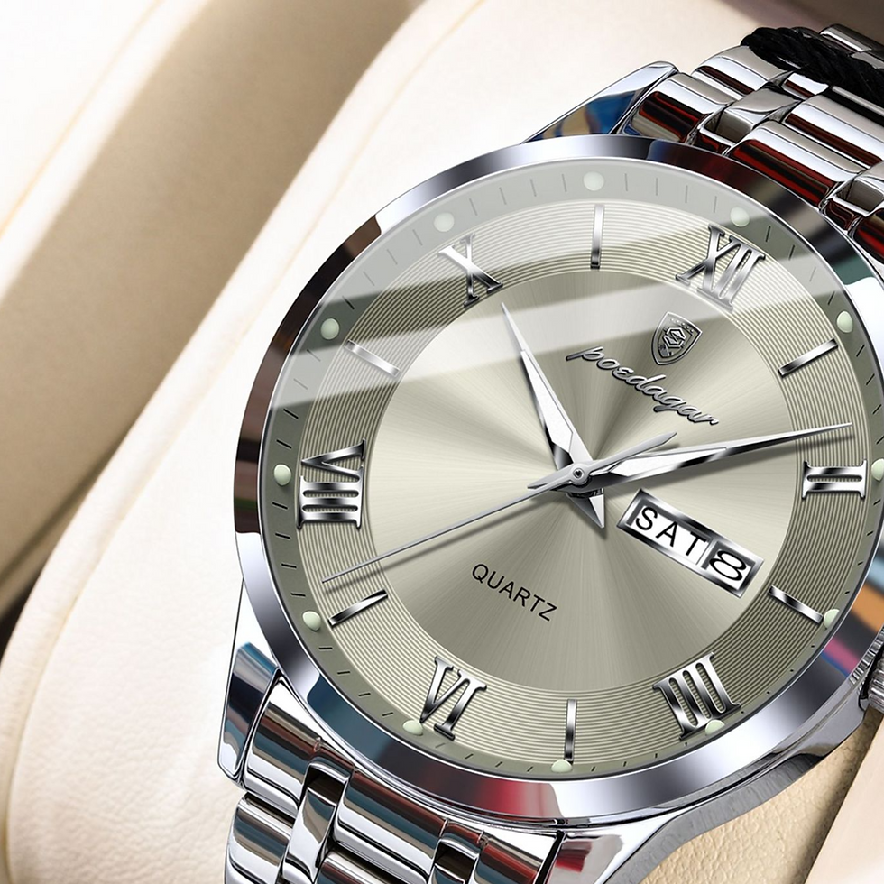 Thumbnail: Men's Watch Ultra-Thin Business Dual Calendar Quartz Watch