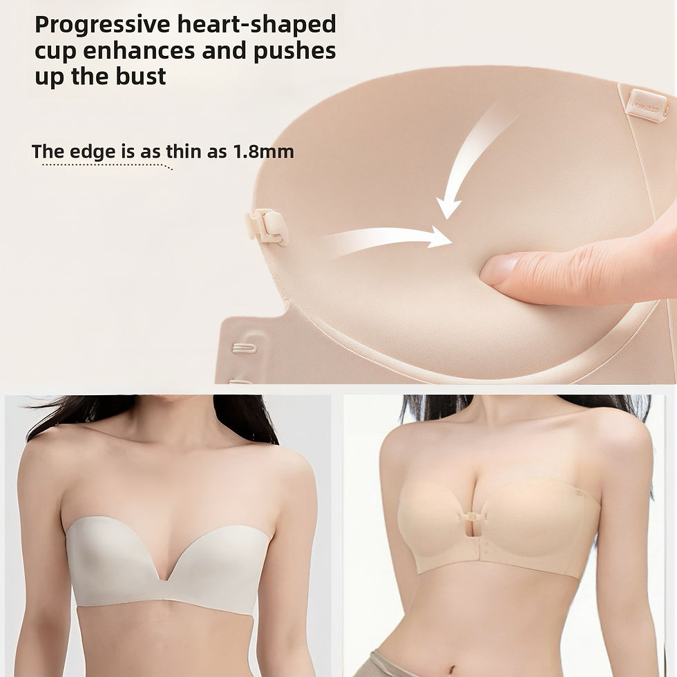 Thumbnail: Strapless Front Clasp Push Up Bra