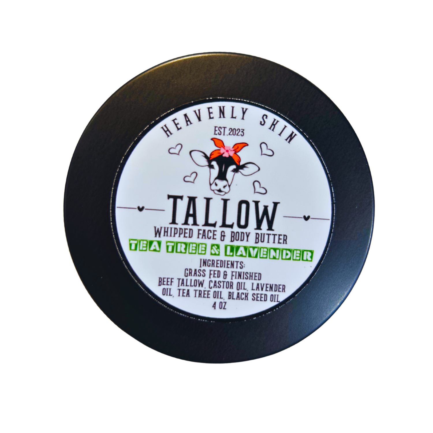 Tea Tree & Lavender Tallow Whipped Cream (4oz)