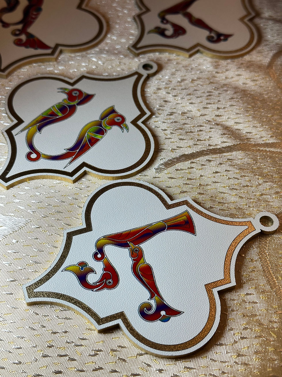 Thumbnail: Wooden Christmas Hanging Ornaments, Trshnakir Letters
