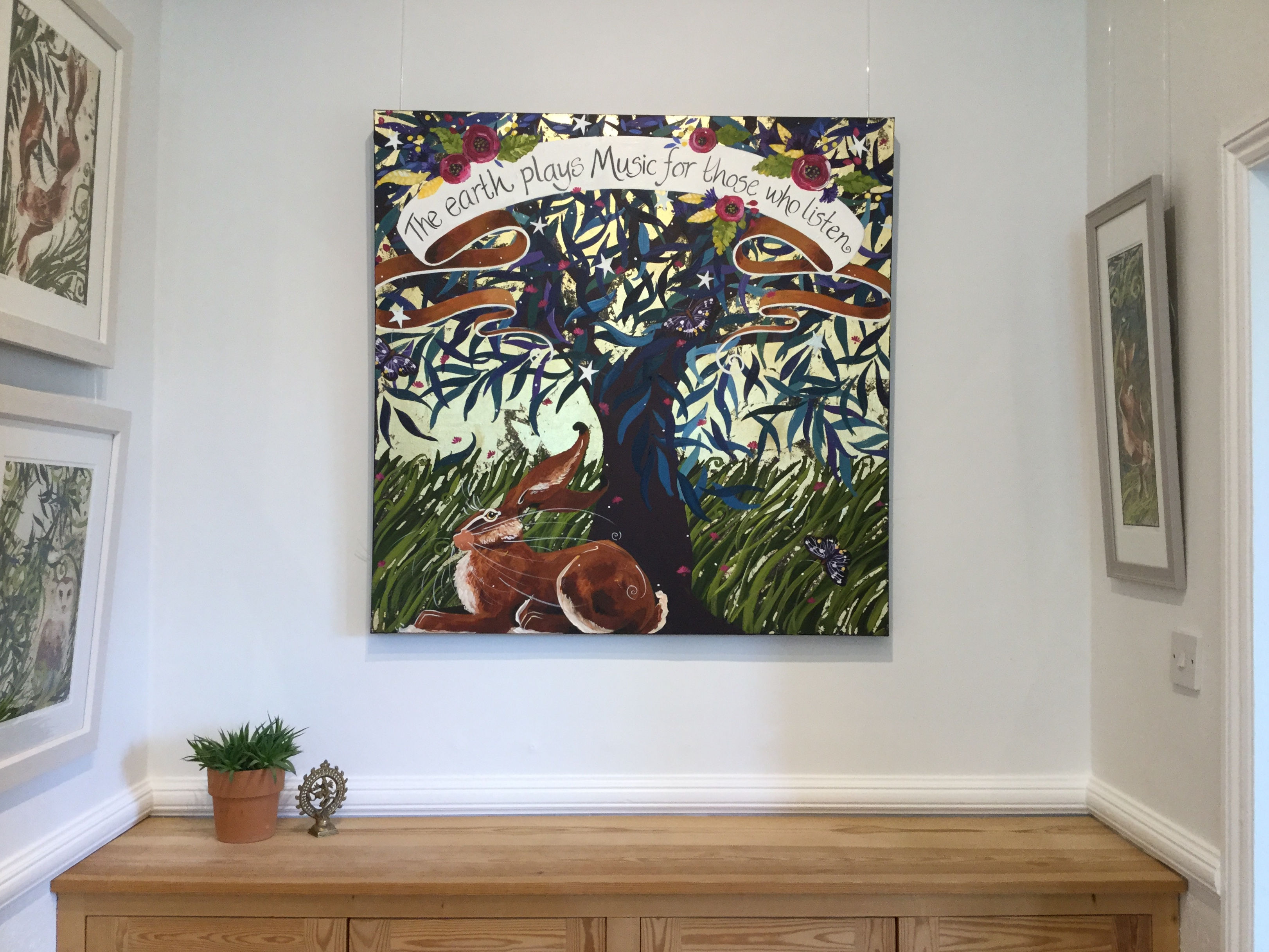 The earth has music, ORIGINAL canvas