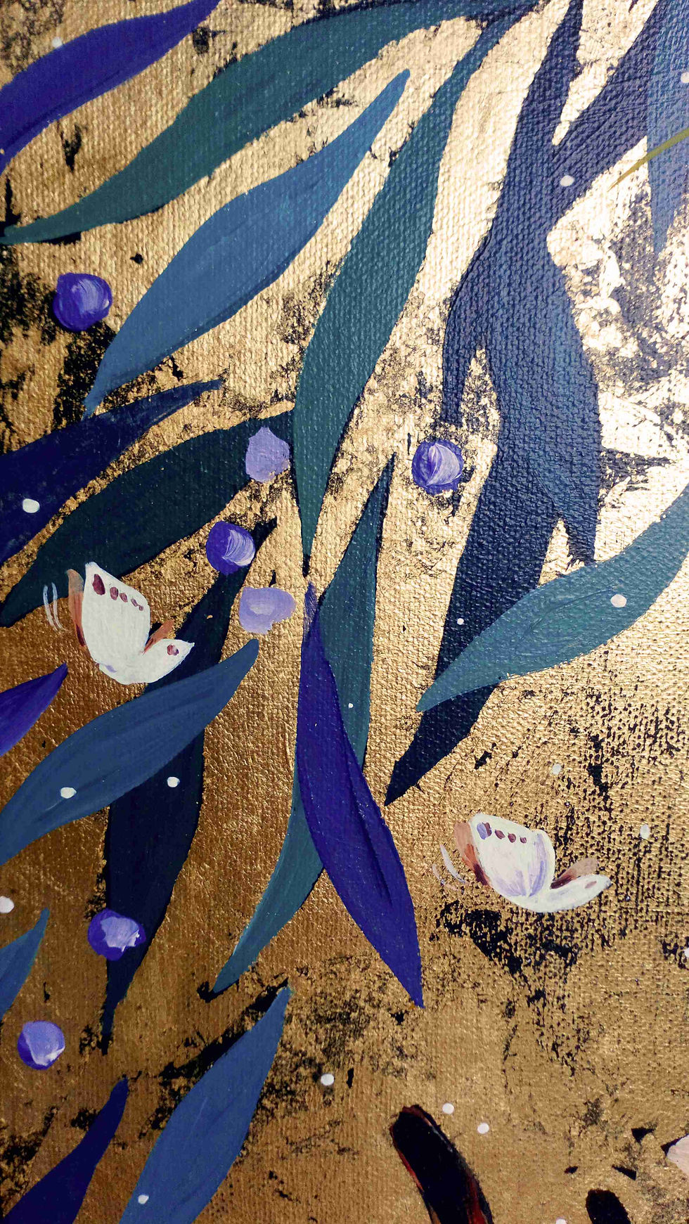 Thumbnail: Hare... go lightly, original canvas