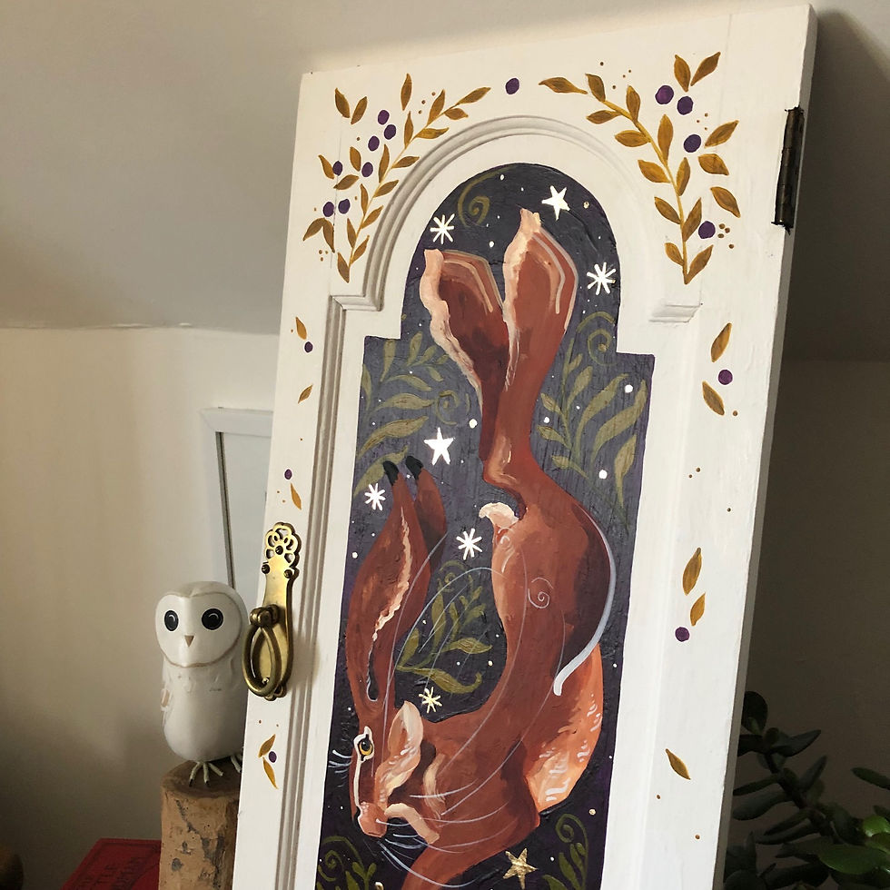 Thumbnail: High Kick Hare, Original painting