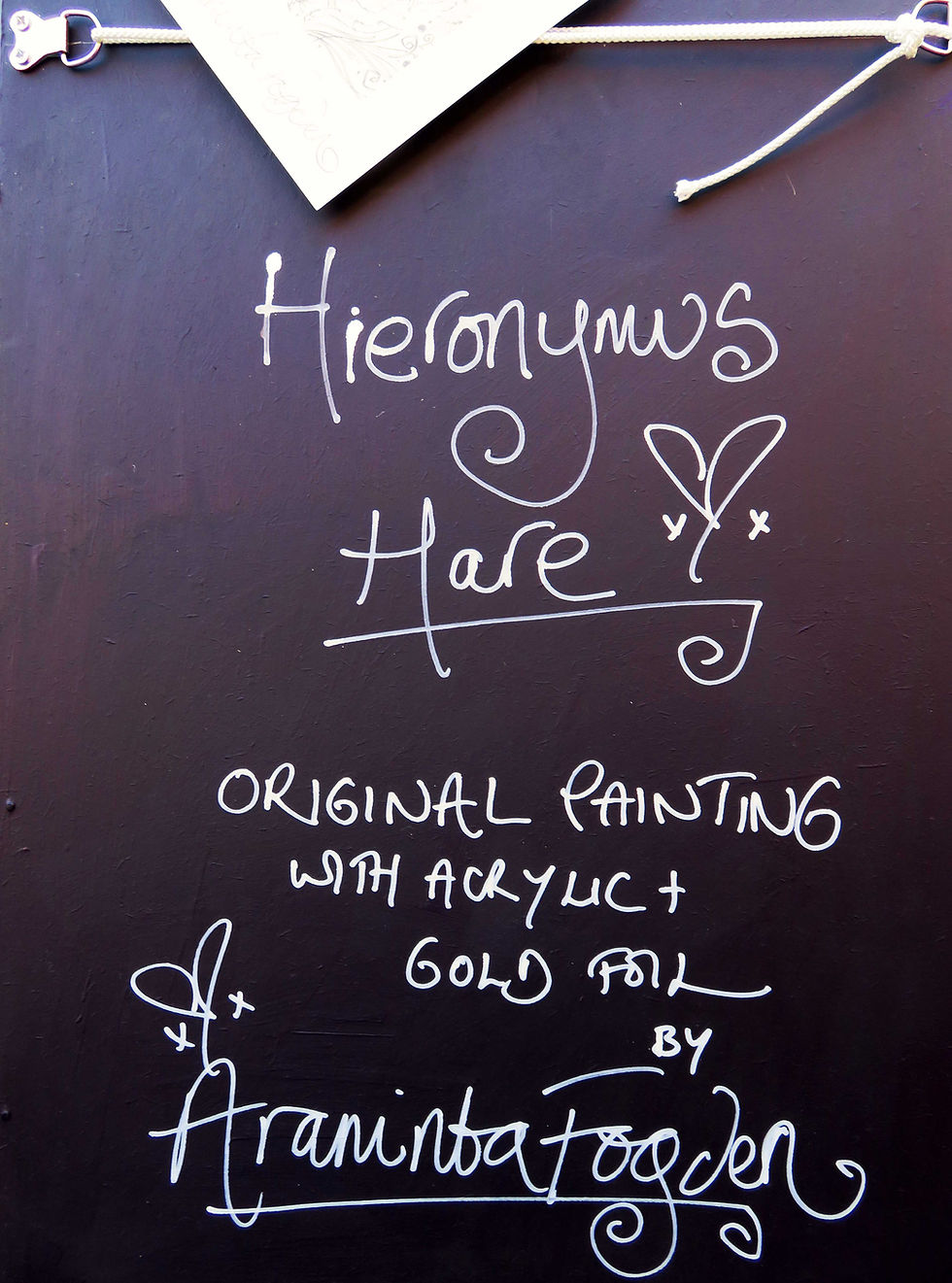 Thumbnail: Hieronymus Hare, ORIGINAL up-cycle painting