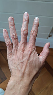 Ein Handbild, Teil einer Serie zur Anleitung für Online-Handlesen