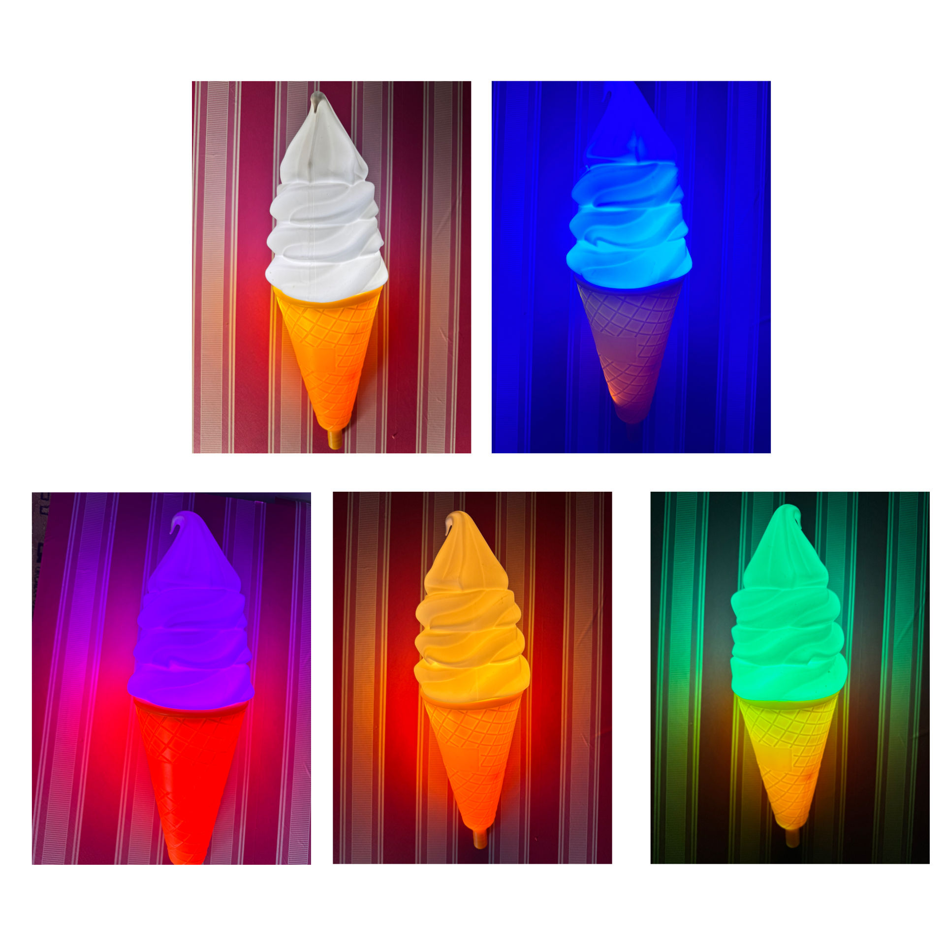 Illuminated 12v Ice Cream Cone