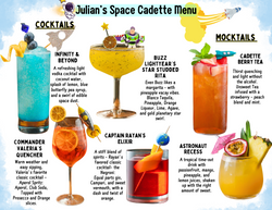 Julian's 4th Birthday Cadette Menu