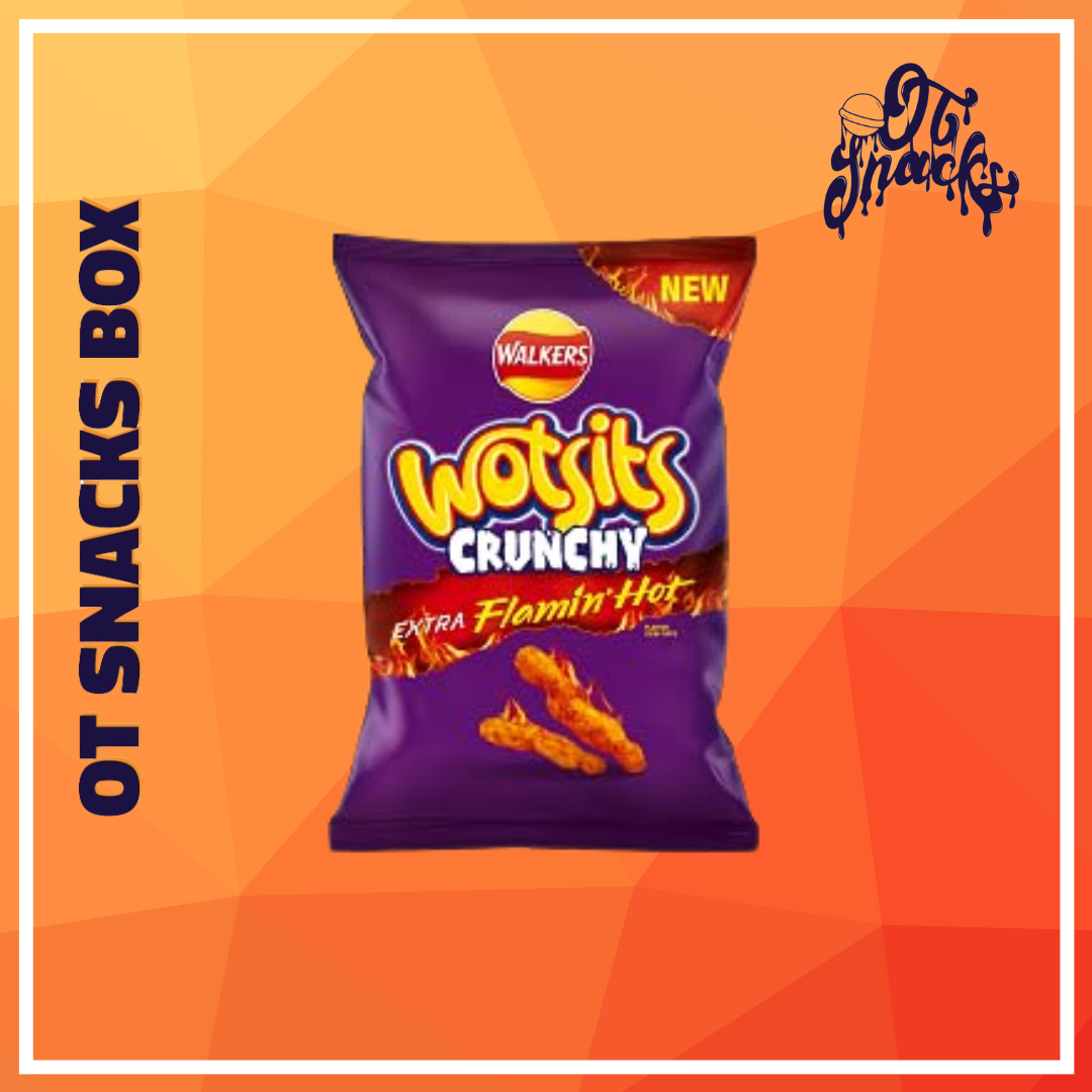 Walkers Wotsits Crunchy Extra Flamin' Hot Crisps (UK)