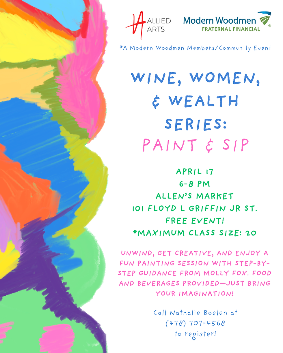 Wine, Women, & Wealth Series: Paint & Sip