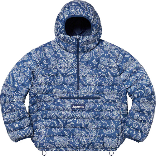 Supreme Micro Down Half Zip Hooded Pullover | Jorganic