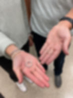 Couple making their wedding bands