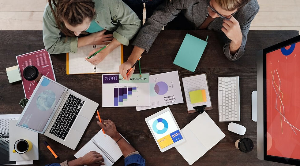 Step-by-step digital marketing process by Werner Media: strategy, content creation, paid ads, social media management