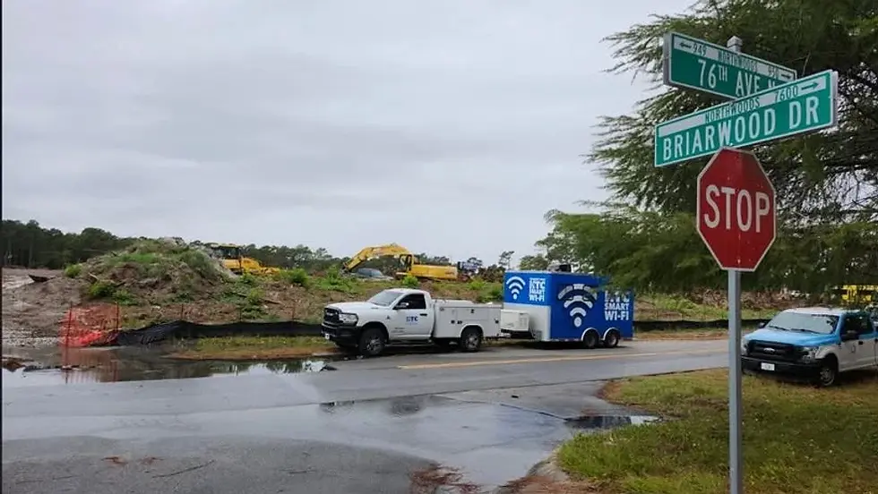 Myrtle Beach crews perform emergency sewer force main break repair