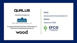 EFCG advises Qualus Corporation on its planned acquisition of Wood’s North American Transmission and Distribution Engineering Business