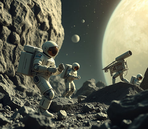 robots and astronauts mining asteroid.jpg