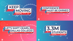 Close up of statement slides