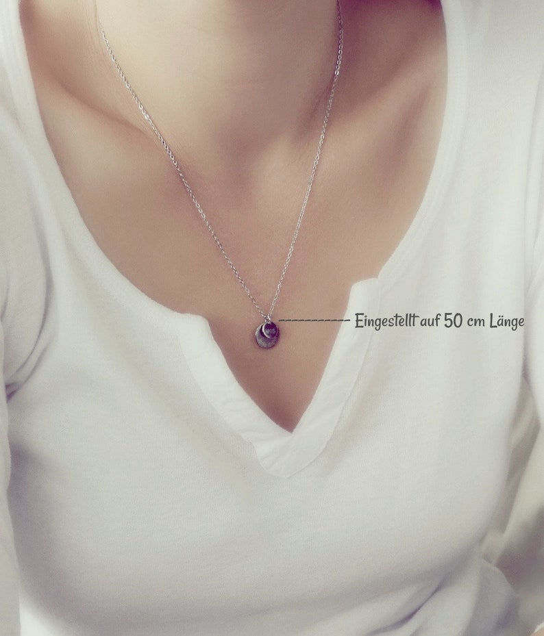 Silberne Halskette, 50 cm Länge