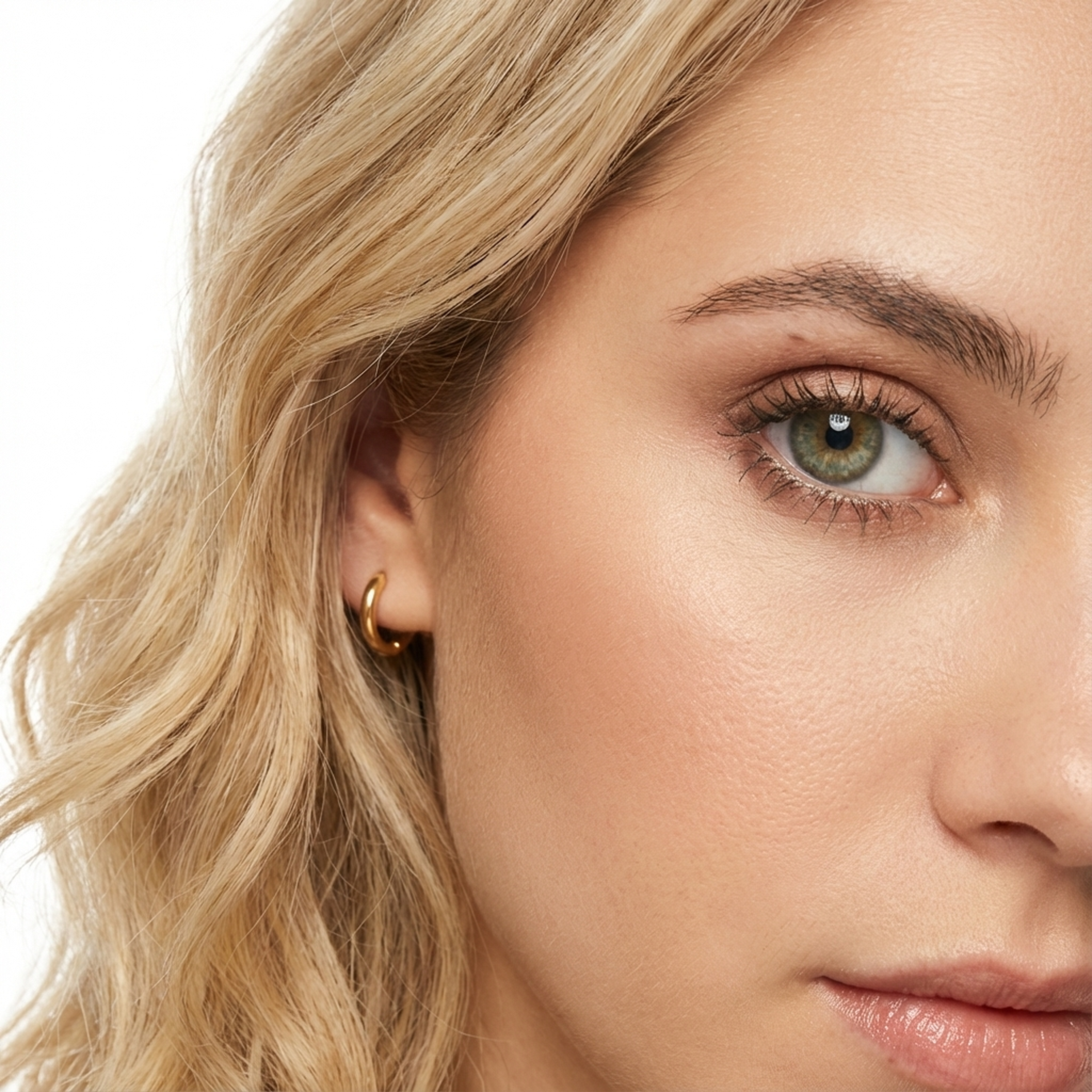 MAI - Kleine Klappcreolen 13mm 925 vergoldet