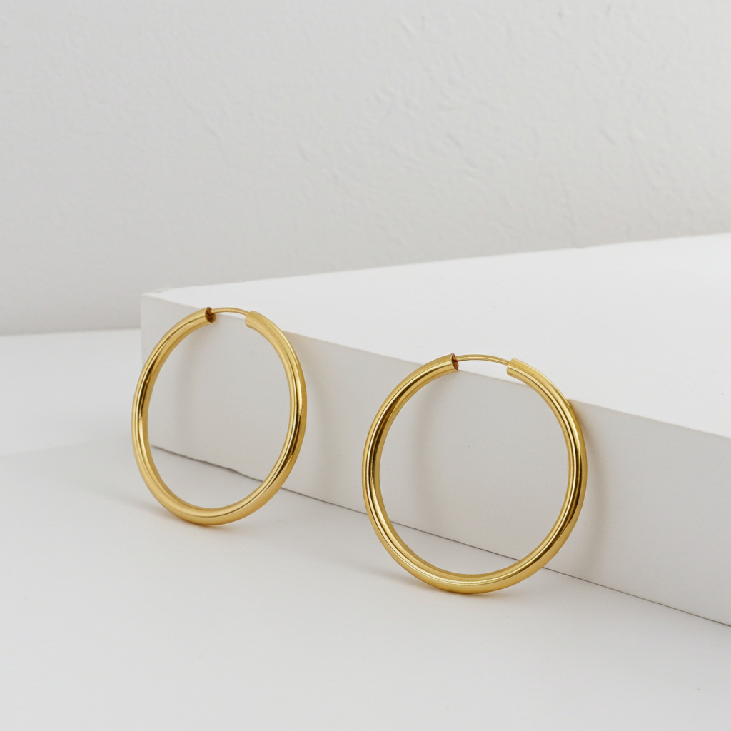 CREOLEN -  30mm 925 Silber