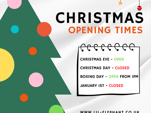 CHRISTMAS OPENING TIMES & DATES