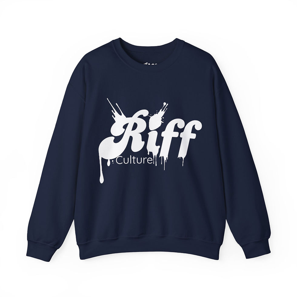 Thumbnail: Riff Culture Paint It Black Crewneck Sweatshirt