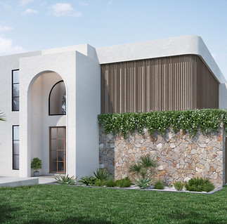 Modern Mediterranean custom home design in Turramurra NSW by FJA Designs