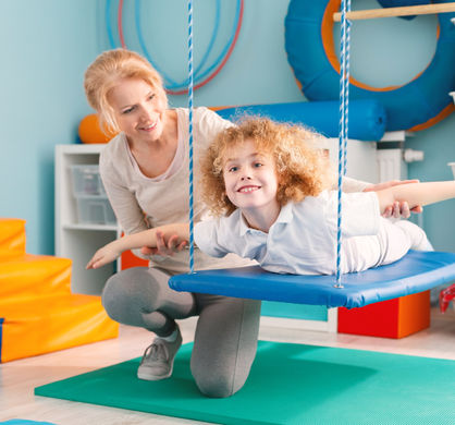 Occupational therapist at work