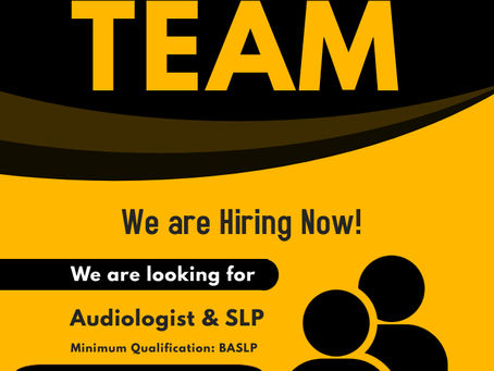 Job for Audiologist & Speech Therapist at Unicare Speech & Hearing Clinic