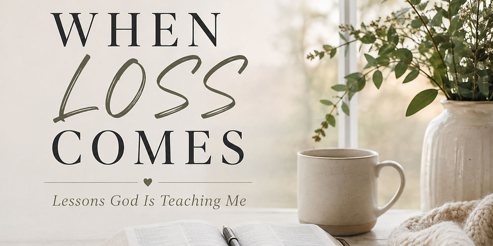 The Lessons Loss Is Teaching Me