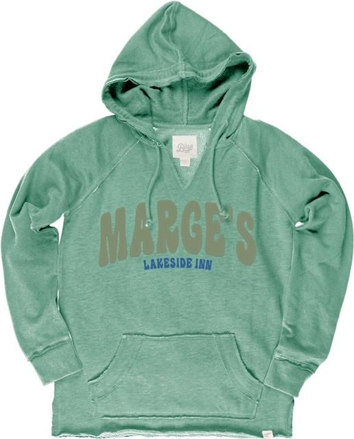 Marge's Blinding Font Dyed French Terry Hood