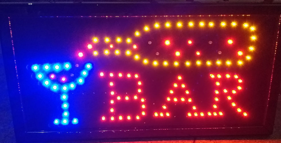 R$ 35 / Placa Bar luminosa