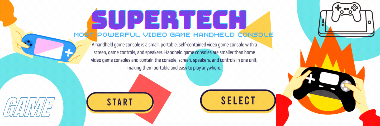 Super Tech - Video Game Handheld