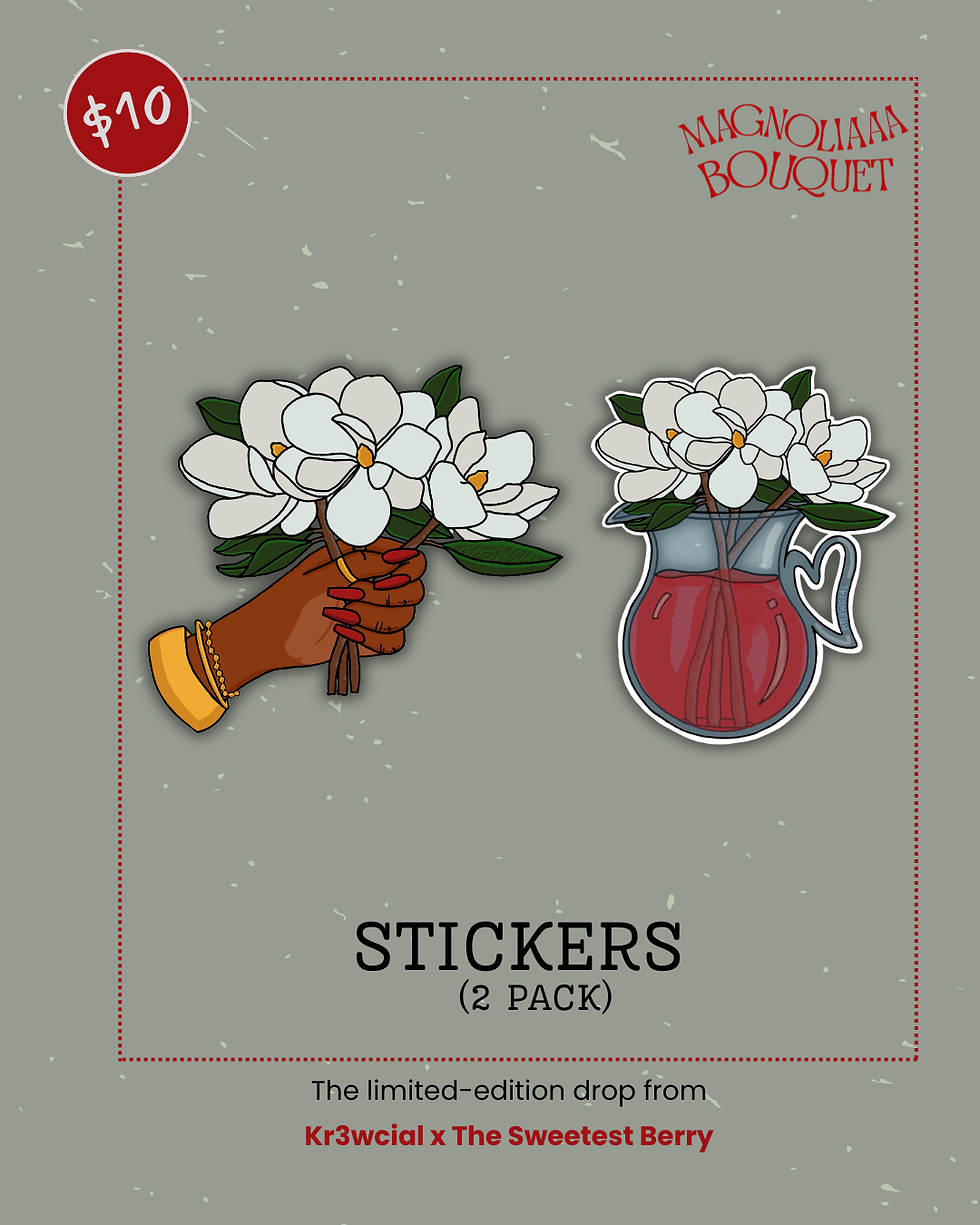 Thumbnail: Magnolia Bouquet Sticker Pack (2)