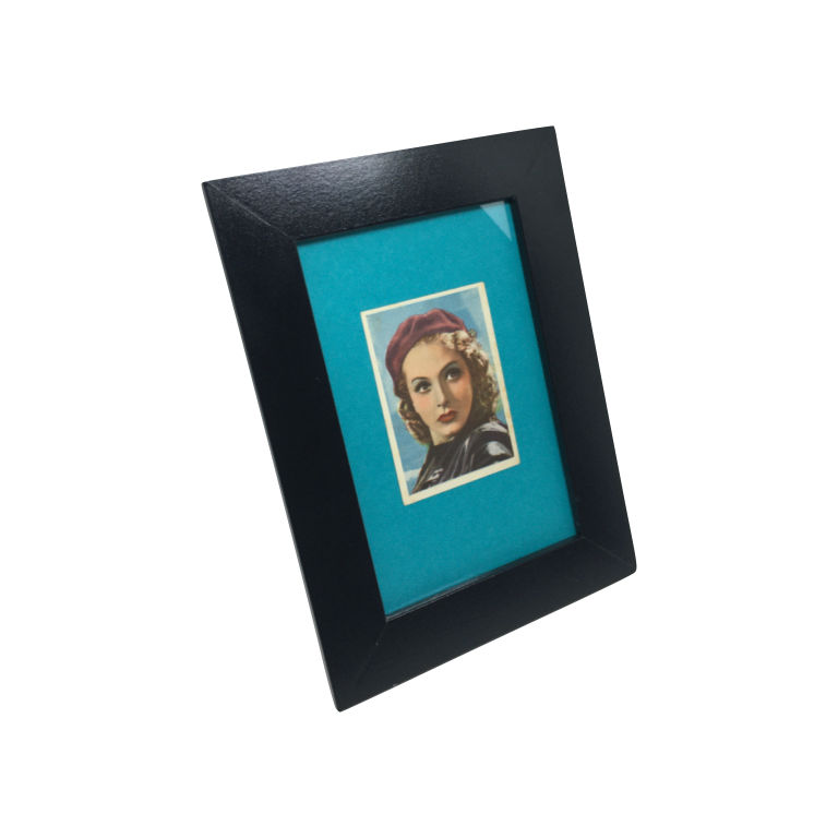 Miniatura: Cuadro actriz "Danielle Darrieux" cromo original 1940's