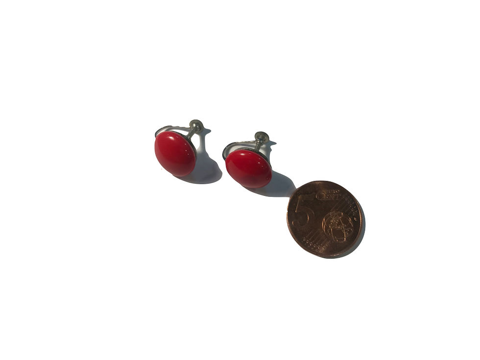 Miniatura: Pendientes de cristal "Salma" 1930's 1,5cm (Sin Estrenar)