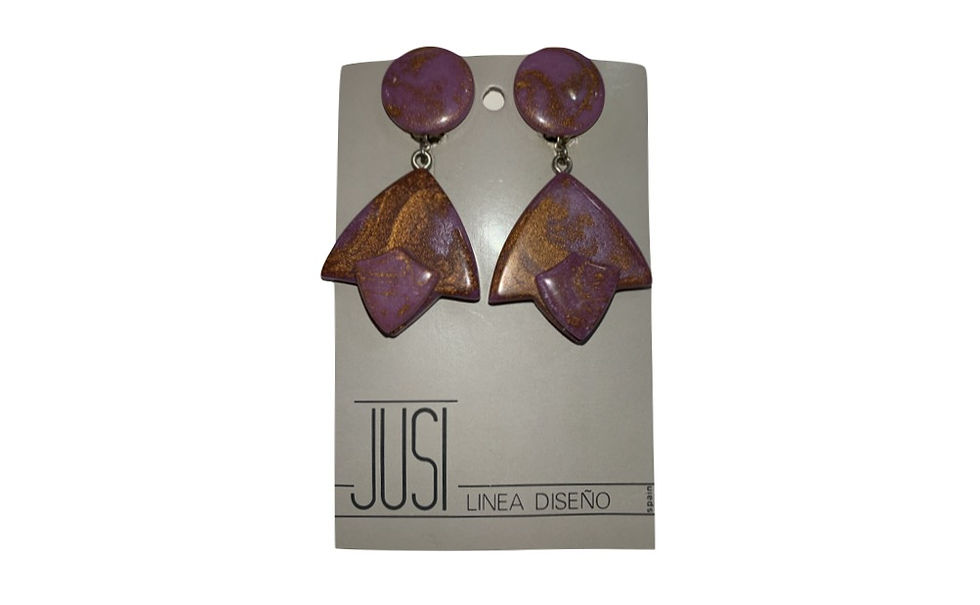 Miniatura: Pendientes "Monica" 1980's (Sin Estrenar)