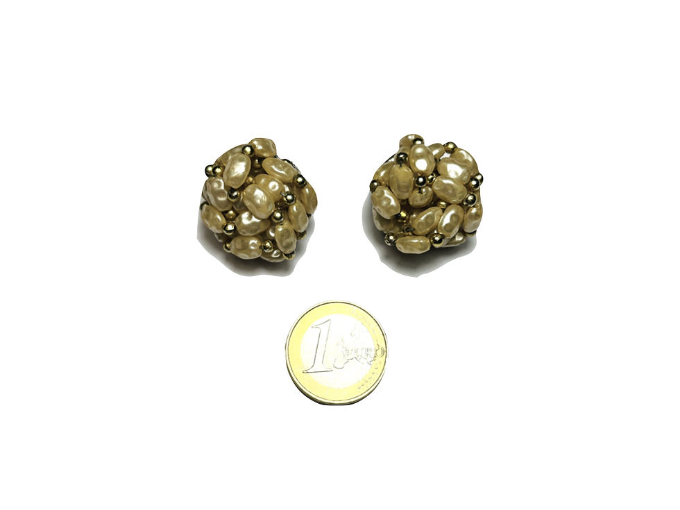Miniatura: Pendientes de perlas "Isolda" 1950's (Sin Estrenar)
