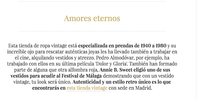 Amores eternos en Vogue