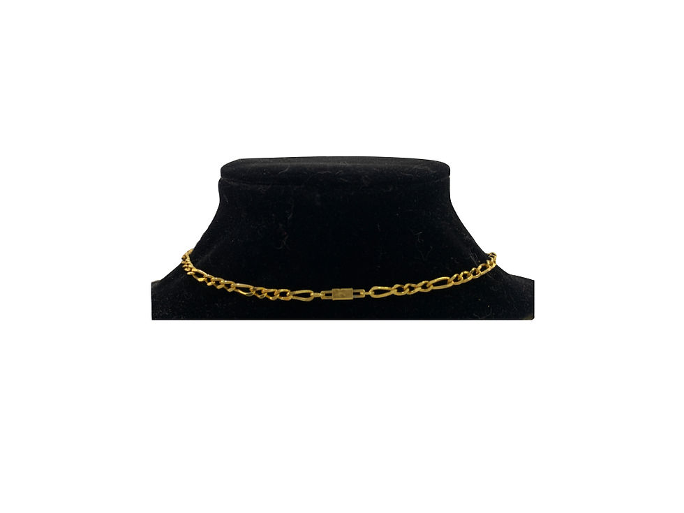 Miniatura: Collar chapado en oro "Lucía" 1980's (Sin Estrenar)