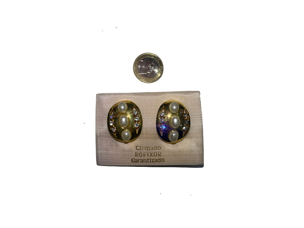 Miniatura: Pendientes chapado oro "Iratxe"