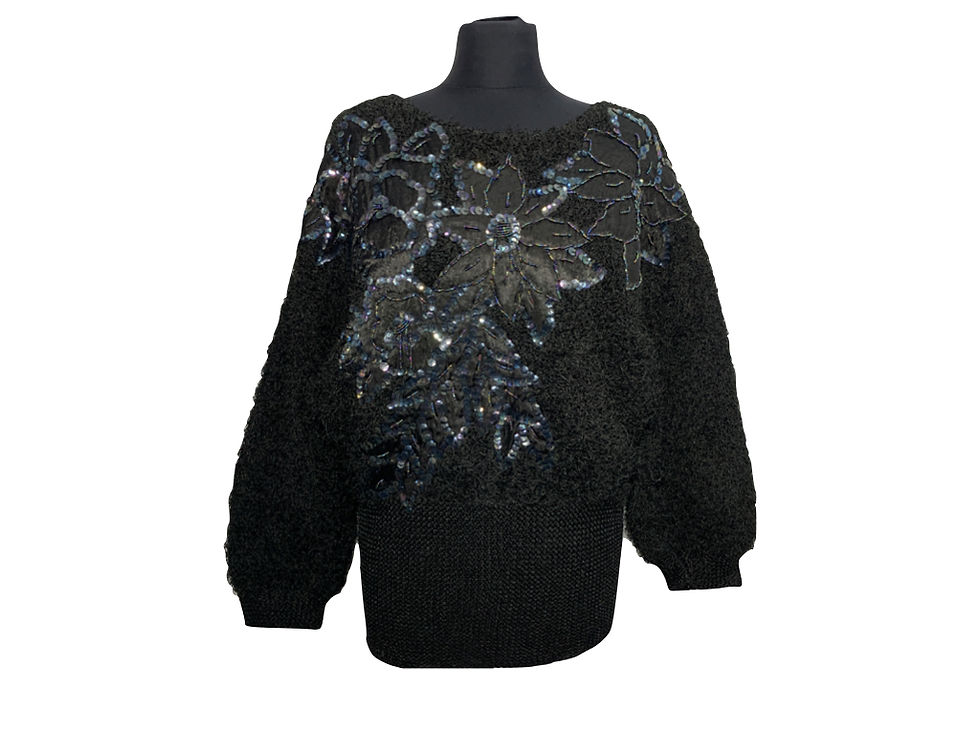 Miniatura: Jersey bordado en lentejuelas y cuentas de cristal "Esperanza"