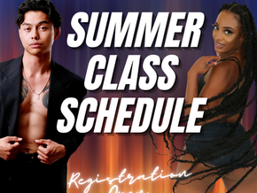 Summer 2025 Class Schedule 🎉 | Schedule begins July 1st