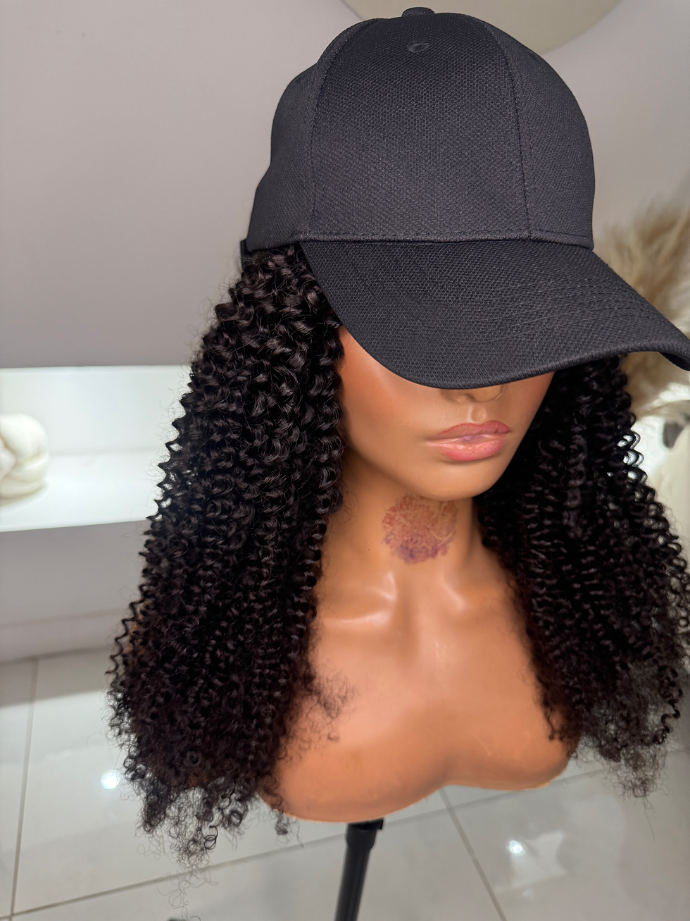 Thumbnail: Kinky curly cap wig