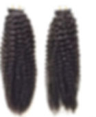 Kinky curly tapes extensions