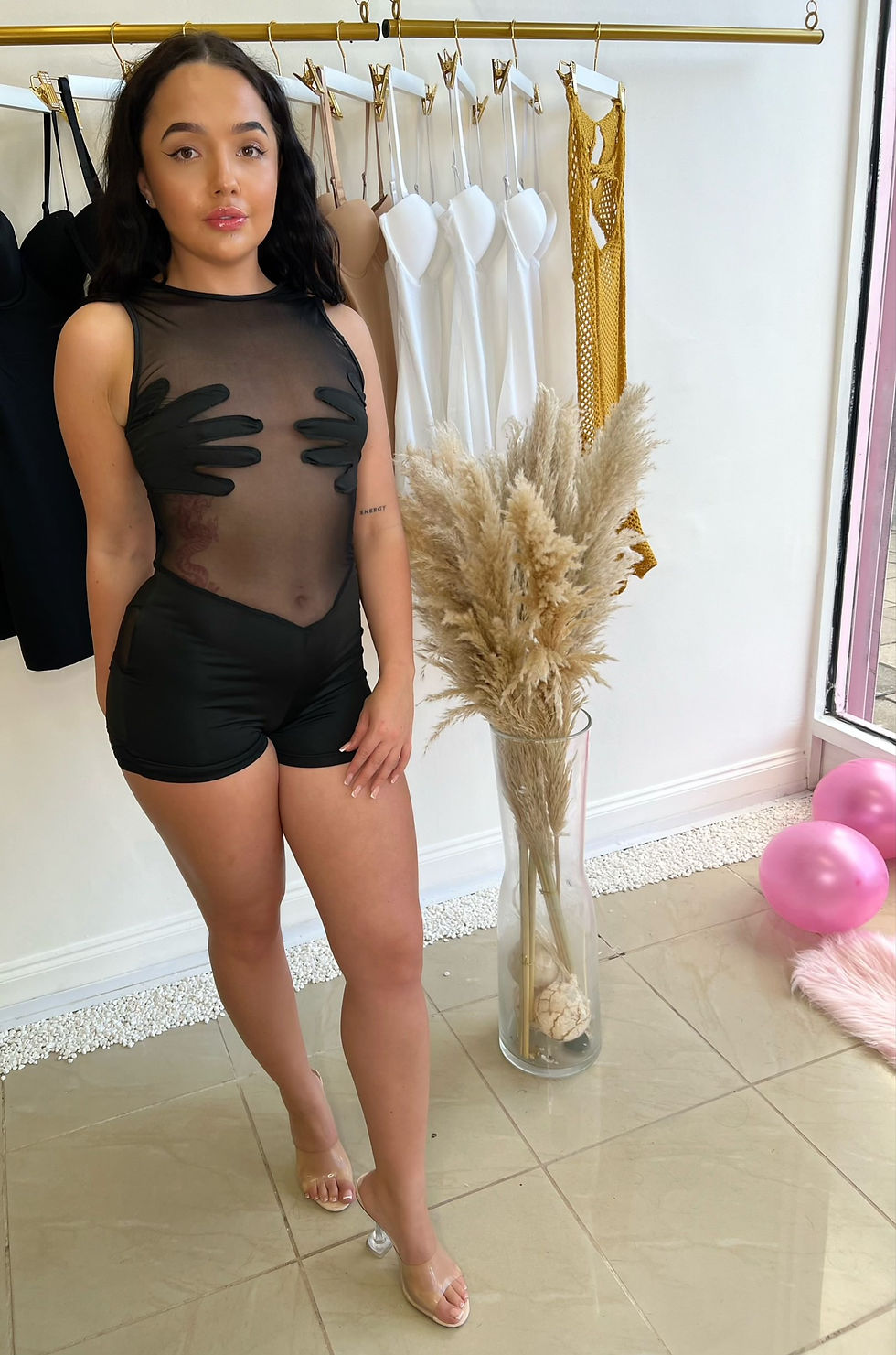 Thumbnail: Peekaboo bodycon jumpsuit