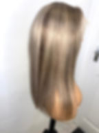 Rosey, a custom hand made lace closure wig designed to fit each individual clients head size.