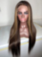 Zara, a lace frontal custom hand made designed to fit each individual clients head size.