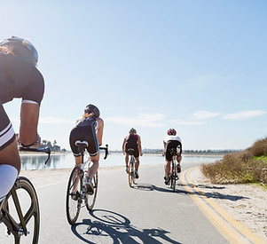 Group of Road Bikers