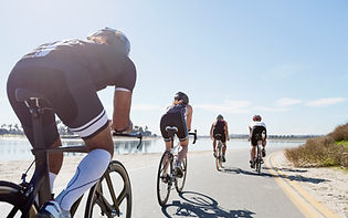 Group of Road Bikers
